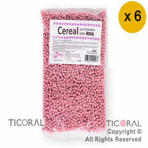 CEREAL CHOCOLATE COLOR ROSA  X 5 paquetes X200GR ARGENFRUT